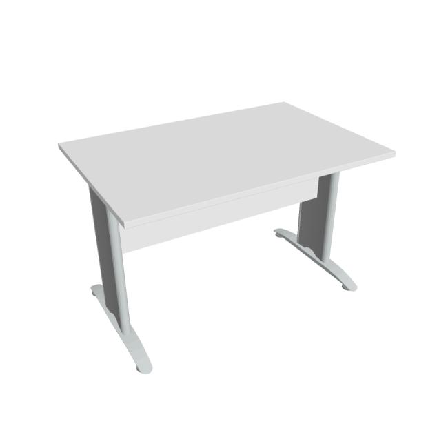 Rokovací stôl Cross, 120x75,5x80 cm, biely/kov