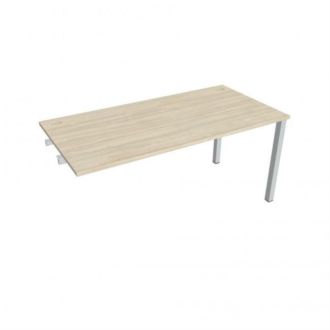 Pracovný stôl Uni k pozdĺ. reťazeniu, 160x75,5x80 cm, agát/sivá