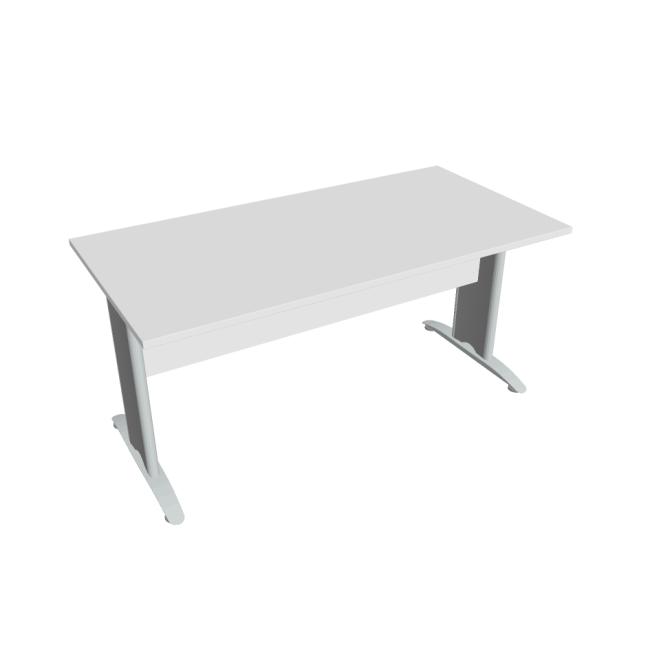 Rokovací stôl Cross, 160x75,5x80 cm, biely/kov