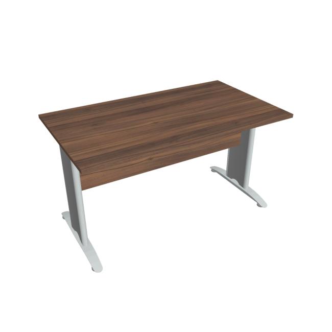 Rokovací stôl Cross, 140x75,5x80 cm, orech/kov