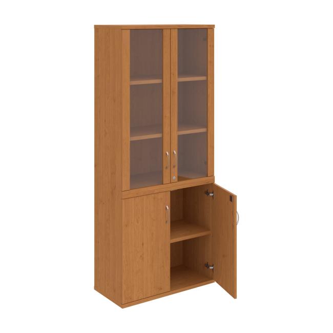 Policová skriňa Strong, zámok, 80x192x40 cm, jelša/jelša