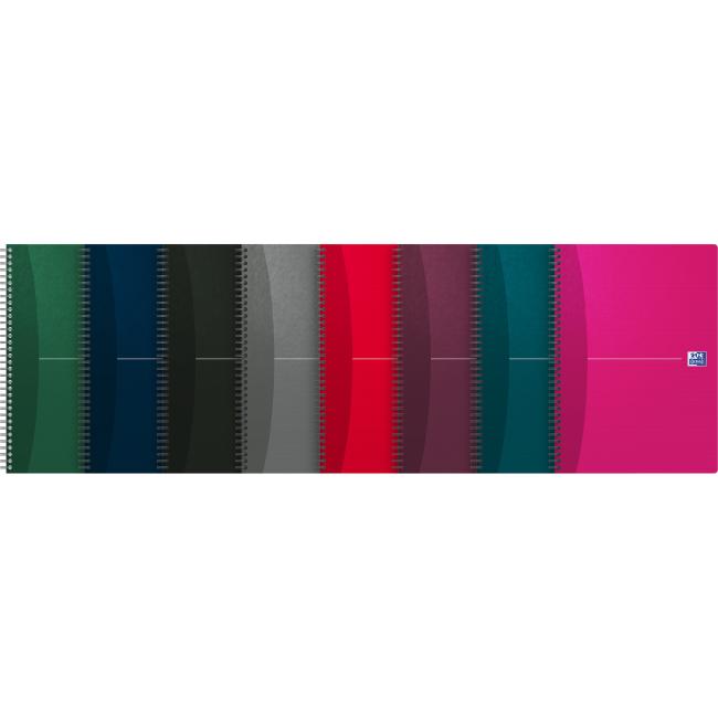 Blok Oxford Essentials, A4, 90 listov, linajkový, mix farieb