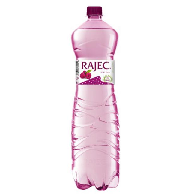 Pramenitá voda Rajec ochutená - lesná malina jemne sýtená 6x1,5l