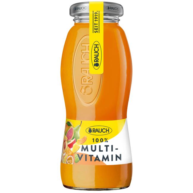 Džús RAUCH Multivitamín 100%  24 x 0,2 ℓ NEVRATNÉ SKLO
