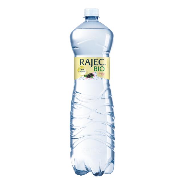 Pramenitá voda Rajec BIO nesladená Ruža a černica 6 x 1,5 ℓ