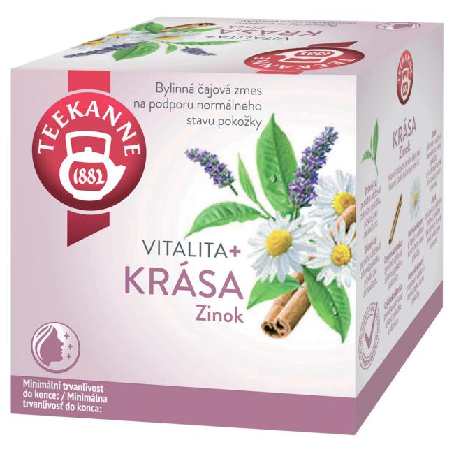 Čaj TEEKANNE Vitalita + Krása (Zinok) 10 x 1,7g
