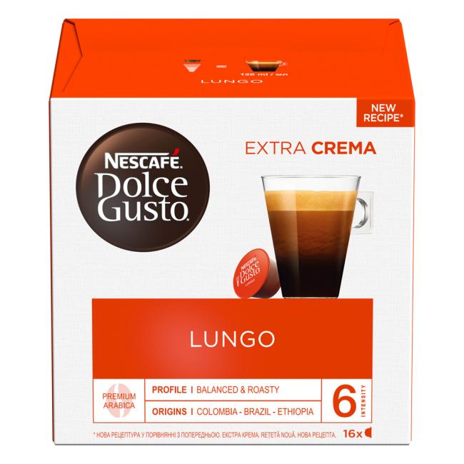 Kávové kapsule DOLCE GUSTO Caffé Lungo (16 ks)
