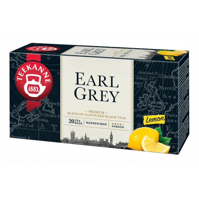 Čaj TEEKANNE čierny Earl Grey Lemon s vitaminom C 33 g