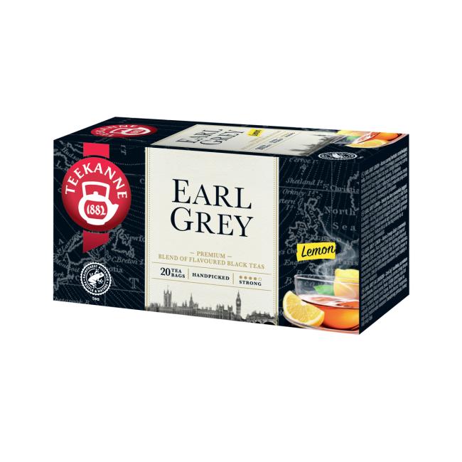 Čaj TEEKANNE čierny Earl Grey Lemon s vitaminom C HB 33 g