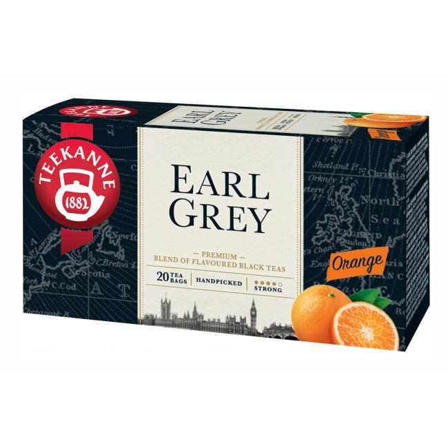 Čaj TEEKANNE čierny Earl Grey s pomarančom 20 x 1,65 g