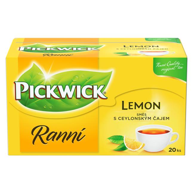 Čaj PICKWICK čierny ranný s citrónom 25 x 1,75 g