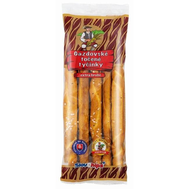Tyčinky Gazdovské točené extra hrubé sypané soľou 100g