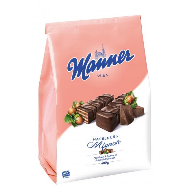 Oblátky Manner Mignon lieskovoorieškové 400g