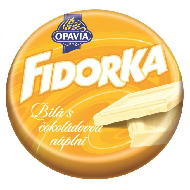 Fidorka biela s čokoládovou náplňou 30g