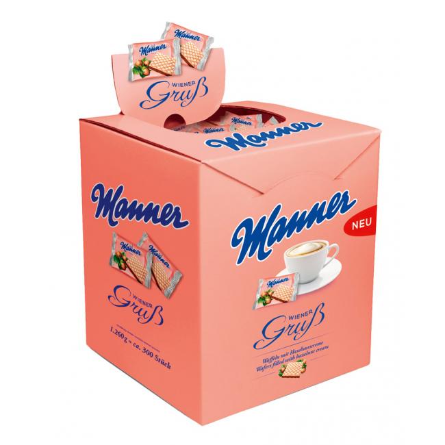 Napolitánky ku káve wafle Manner Original 1260 g