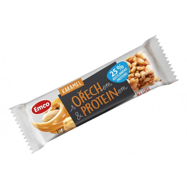 Tyčinka MYSLI s proteínom 35g karamel