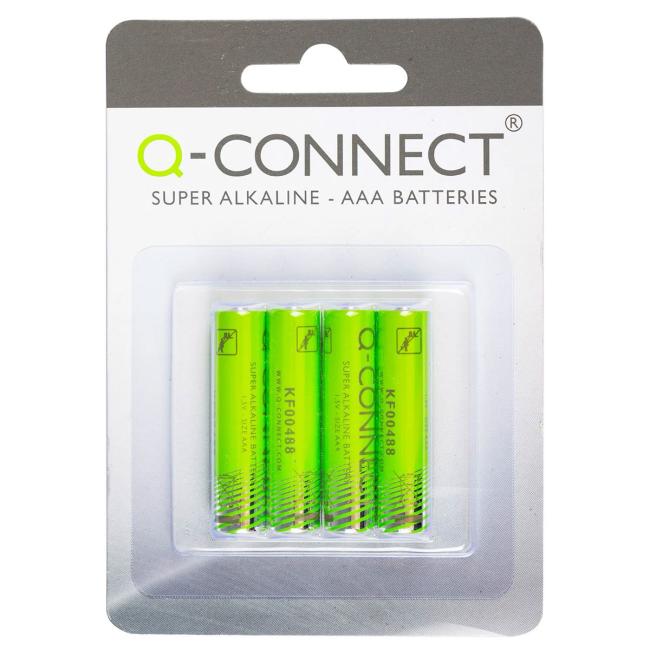 Batéria Q-CONNECT AAA mikrotužkové 4 ks