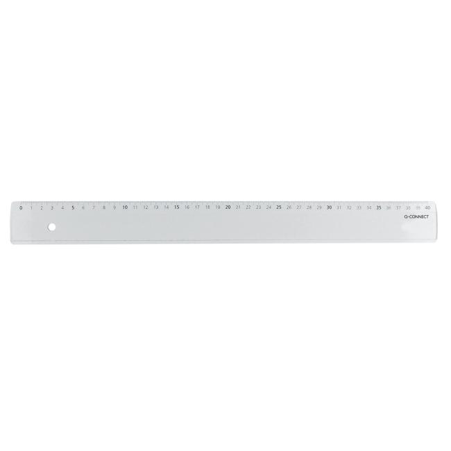 Pravítko Q-CONNECT 40cm transparentné