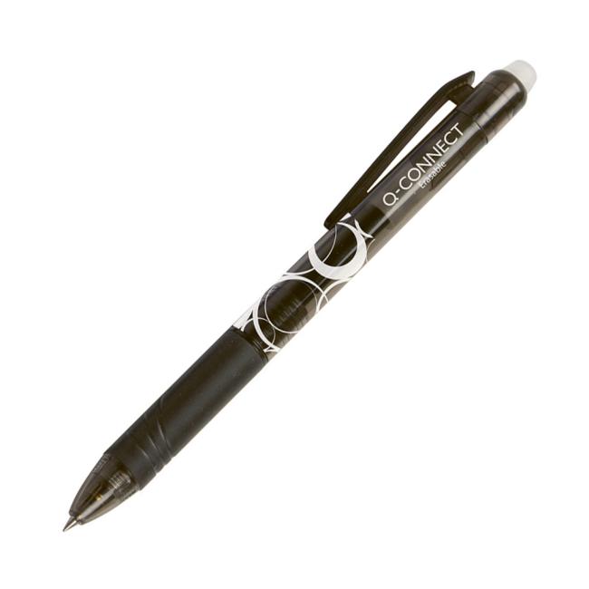 Roller gélový Q-connect 0,7mm prepisovateľný čierny