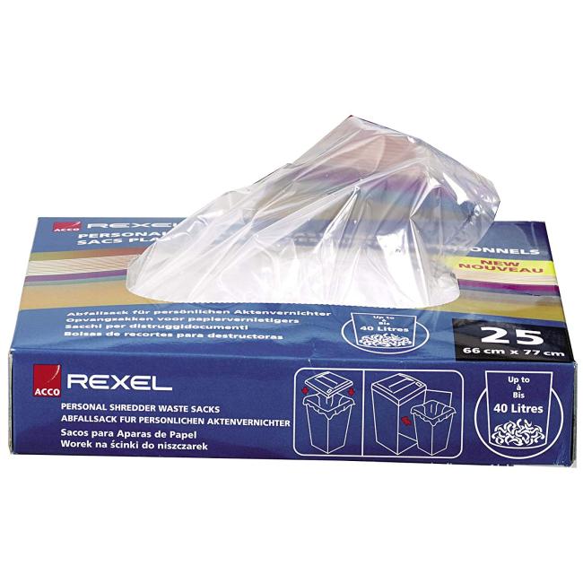 Plastové vrecia Rexel  S100 40 litrov