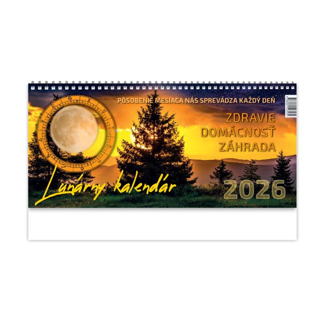 Stolový kalendár stĺpcový 28,5 x 13 cm - Lunárny 2026