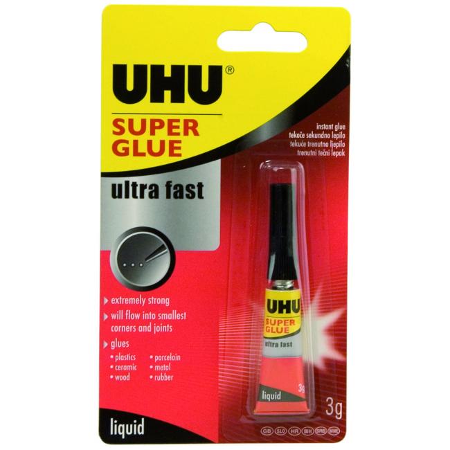Sekundové lepidlo UHU super glue 3g