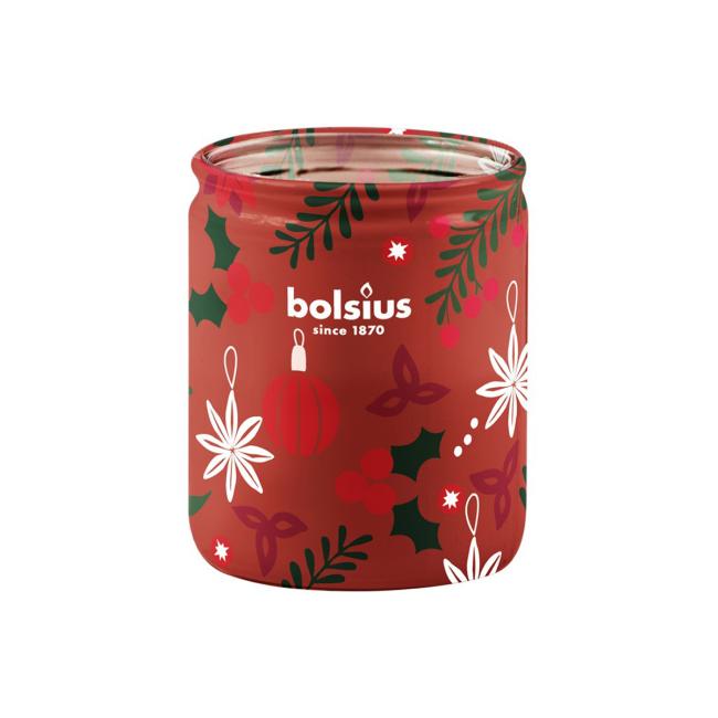 Bolsius Sklo 68x80mm Vianočné okamžiky, vonná sviečka