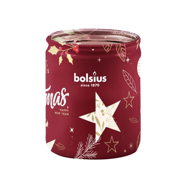 Bolsius Sklo 68x80mm Hviezdy, vonná sviečka