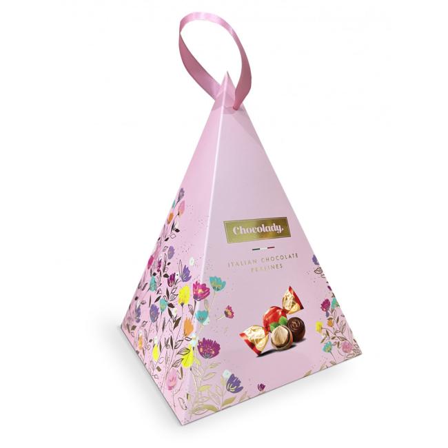 Chocolady Pyramída ružová 130g