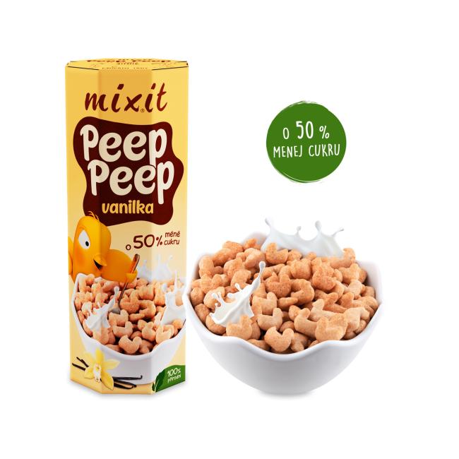 Mixit BIO Cereálie Peep Peep- Vanilka 280g