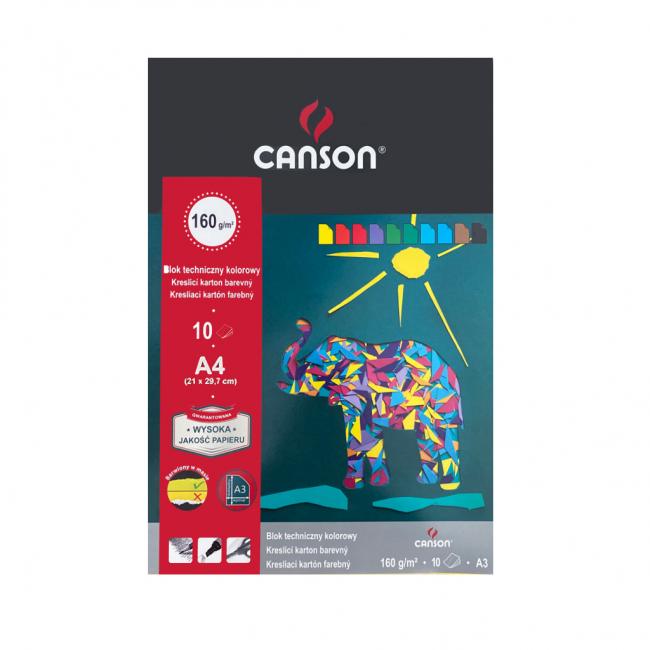 Farebný výkres A4, mix 10 farieb, 160g