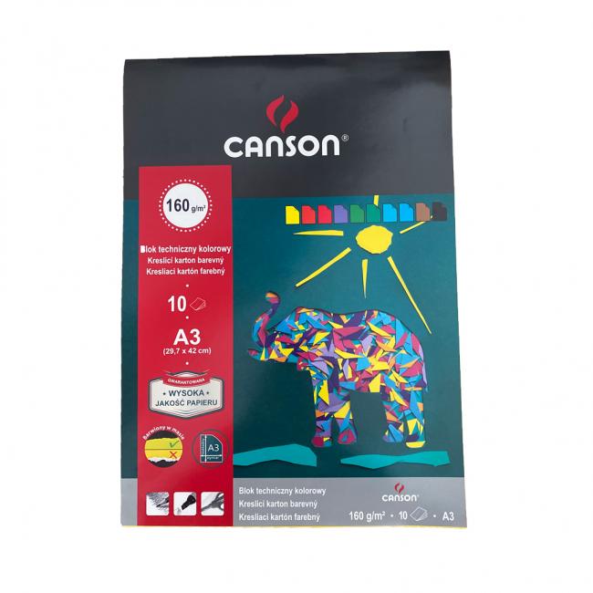 Farebný výkres A3, mix 10 farieb, 160g