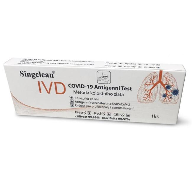 Antigénový test zo slín COVID-19 Singclean (1ks)