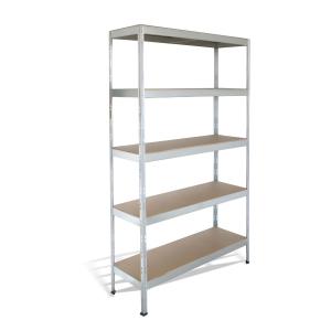 Policový regál s 5 doskovými policami, š.90 x h.40 x v.180 cm