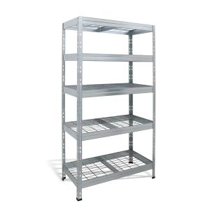 Policový regál s 5 drôtenými policami, š.90 x h.45 x v.180 cm