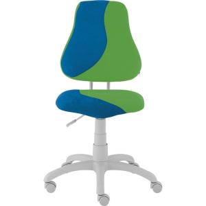 Detská rastúca stolička FUXO S-LINE modro/zelená (Suedine)