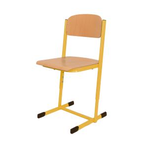 Žiacka stolička výškovo nastaviteľná, veľ. 3-5, žltá