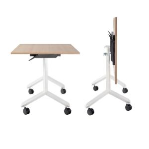 Sklápací stôl PRO 120 cm, bez dosky, podnož biela
