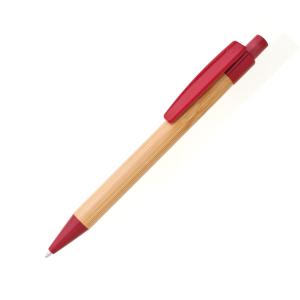 Bamusové pero BORGO STRAW červené