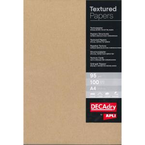Štrukturovaný papier Kraft, 95g, 100 hárkov