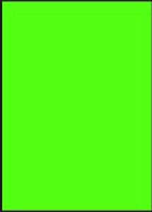 Etikety farebné 210x297mm APLI A4 20 hárkov fluo zelené