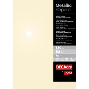 Metalický papier šampanské 130g