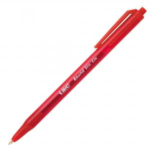 Guľôčkové pero BIC Round Stic Clic červené