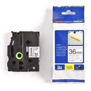 Samolepiaca páska Brother extra lepivá TZS261 36 mm biela/čierna