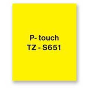 Samolepiaca páska Brother TZe-S651 24 mm žltá/čierna