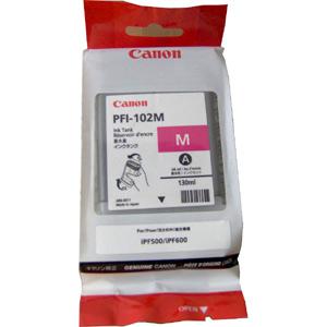 Atramentová náplň Canon PFI-102M pre iPF 500/600/700 LP17/24 magenta (130 ml)