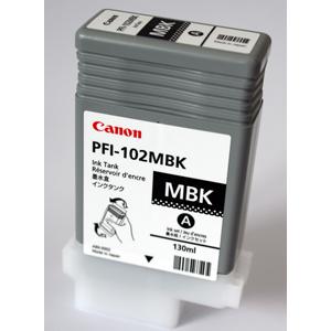 Atramentová náplň Canon PFI-102MBK pre iPF500/600/700 LP17/24 matte black (130 ml)
