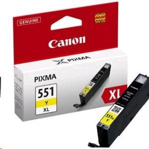 Atramentová náplň Canon CLI-551 Y pre MG 5450/6350/iP7250 yellow XL (500 str.)