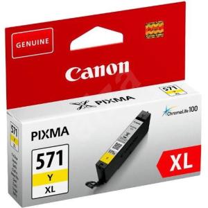 Atramentová náplň Canon CLI-571Y pre MG 5750/5751/6850/6851/7750/7751 yellow XL (11 ml)