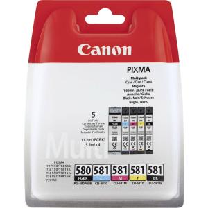 Atramentová náplň Canon PGI-580PGBK pre TS6150/TS8150/TR7550/TR8550 black XL (400 str.)